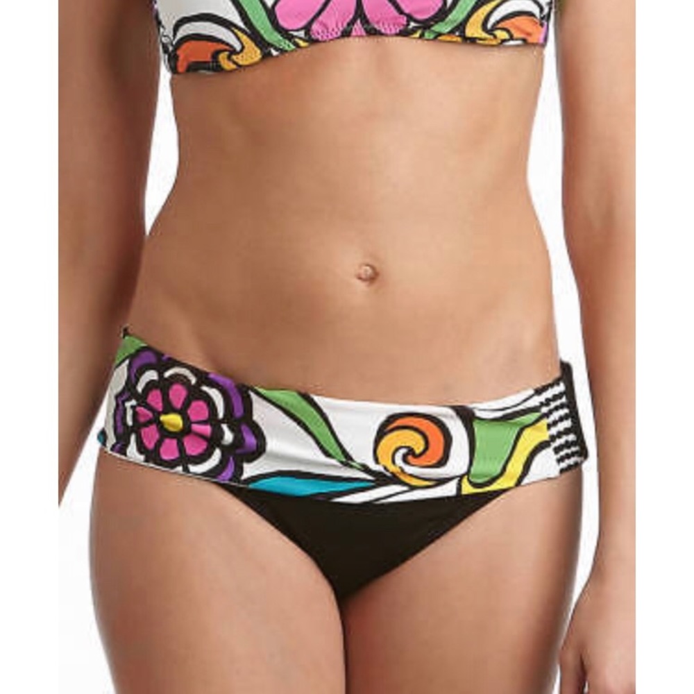 SOLD! TRINA TURK psychedelic flower bikini - Picture 3 of 4